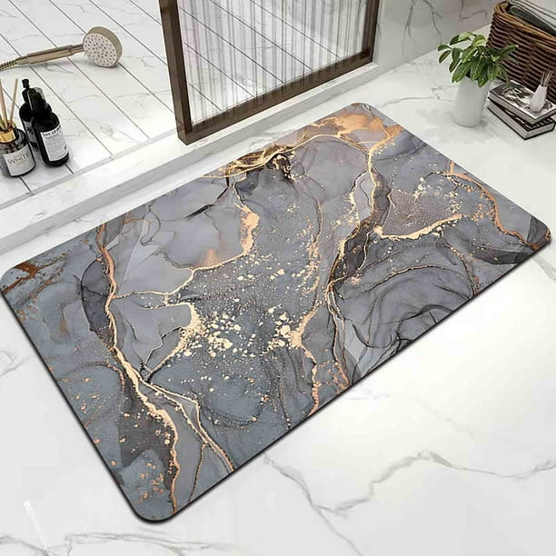 Decoración del hogar, alfombras, tapetes de baño, tapetes, alfombra, tapete para baño, tapete para puerta de baño, almohadilla absorbente de agua, tapete de secado rápido y lavable.