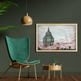 thumbnail image 2 of London Wall Art with Frame, Hand Drawn Illustration of Big Ben London England Flag Vintage Historic City Design Print, Printed Fabric Poster for Bathroom Living Room, 35" x 23", Grey, by Ambesonne, 2 of 2
