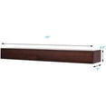 thumbnail image 6 of Mantels Direct Austin 72" Floating Wood Mantel Shelf - Cinnamon, 6 of 6