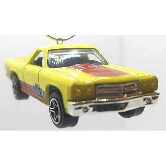 Christmas Ornament for 1970 Chevy El Camino Yellow