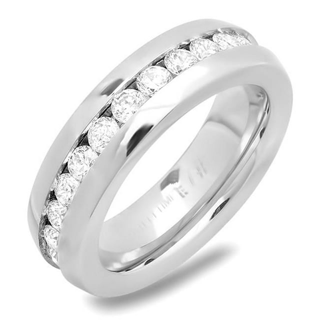 Ladies Stainless Steel Band Ring, Size - 5