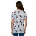 thumbnail image 5 of Disney Mickey Mouse Expressions T-Shirt All-Over Print Blue Women, 5 of 5