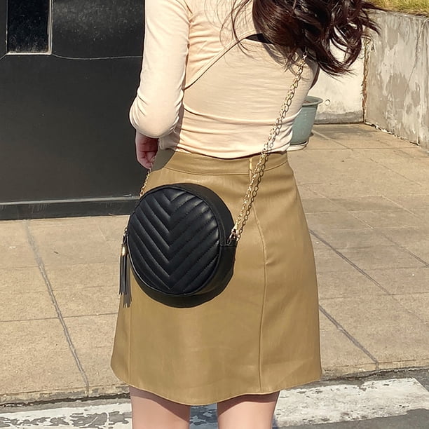 Bolso de compras de cuero PU para mujer a la moda, Bolsas de viaje pequeños con cremallera para mujer