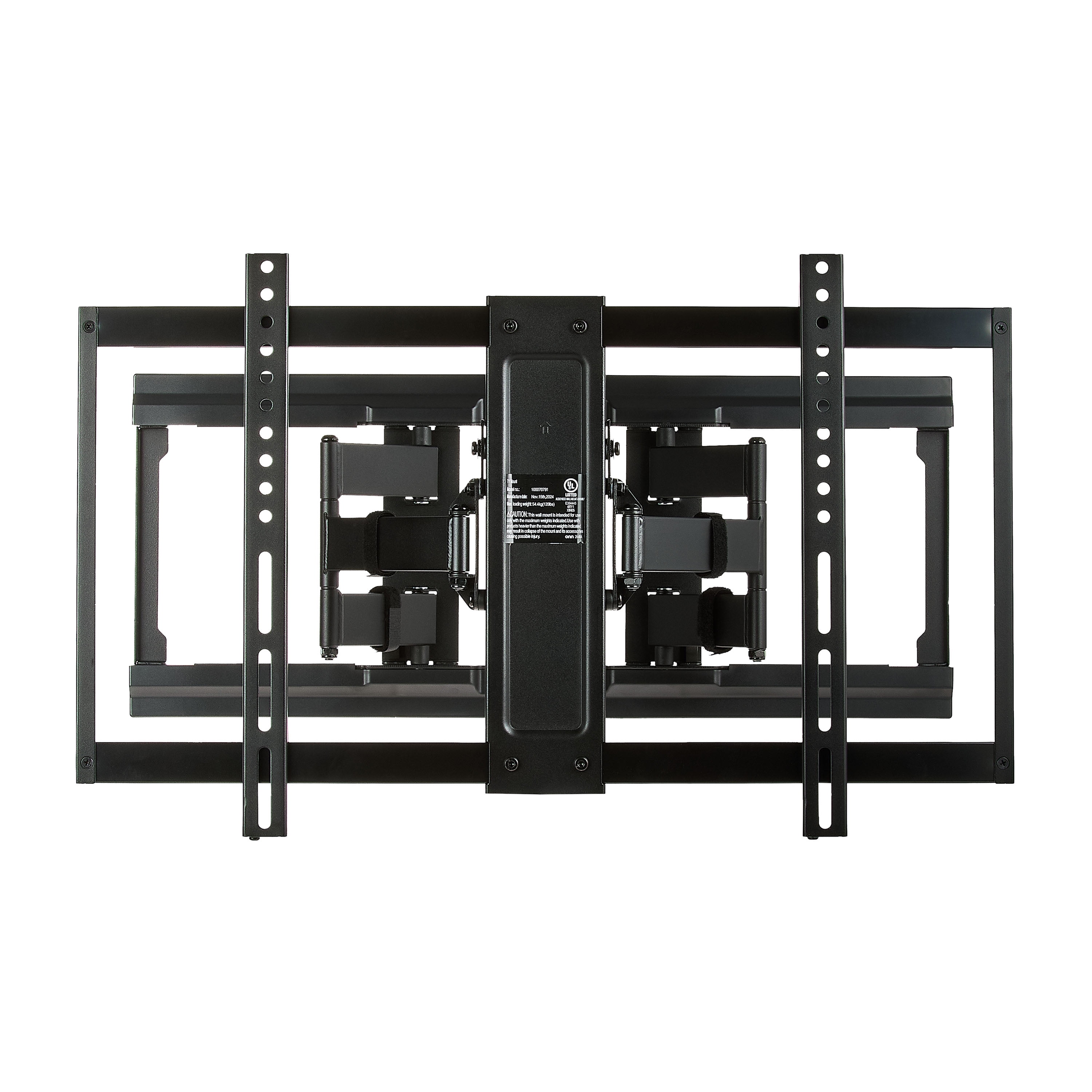 onn Ultra-slim Full Motion TV Wall Mount for 50" to 86" TVs, UL Listed, swivel ±45°, up to +5°/-20° Tilting
