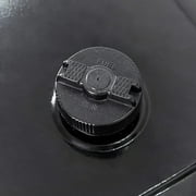Forcecar Rectangular Gallon Auxiliary Fuel Transfer Tank Metal Black