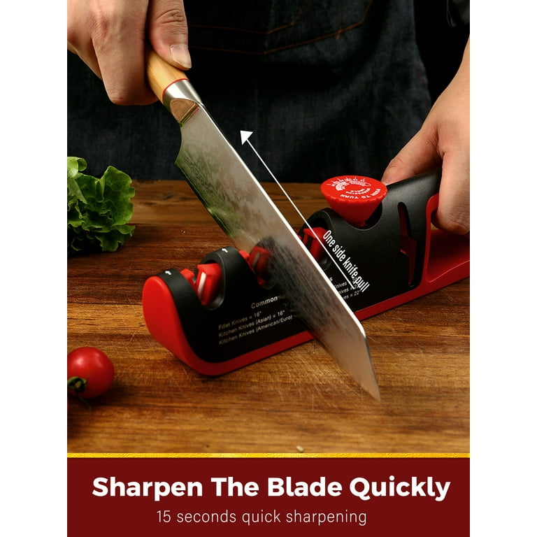 4-in-1 BIMZUC Knife Sharpener, Original Premium Polish Blades, Kitchen  Knife Sharpener for Ceramic 