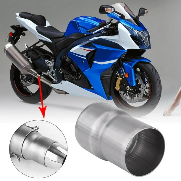 Adaptador de tubo de Escape de Motocicleta de 51 mm de la ONU de 60 mm Reductor de Silenciador Conector Adaptador de Escudo de Acero Adaptador Inoxidable de Tomo de Escape Escape