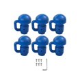 thumbnail image 2 of Ethern 6 Pieces Trampoline Pole Covers Protective Covers Enclosure Cap Connector Parts Blue with 6pcs, 2 of 9