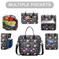 thumbnail image 2 of Pioneer Flower Floral Print Pattern Womens Lunch Box for Work,Insulated Large Lunch Bag,Leakproof Adult Lunch Bag for Work,Beach,Travel,Picnic,Camping, 2 of 6
