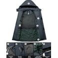 thumbnail image 5 of GEMYSE Men's Winter Mountain Waterproof Ski Snow Jacket Windproof Rain Coat(Black Grey, XS), 5 of 6