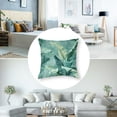 thumbnail image 5 of Acheng Palm Leaves with Lush Branches and Leaves Tropical Jungle Palm Leaves Short Plush Pillowcase Set of 2 White, 5 of 7