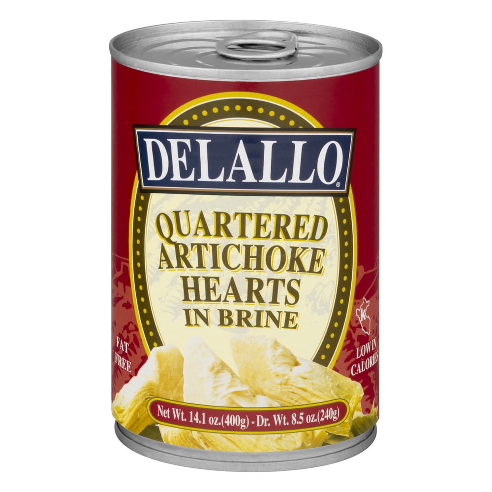 Delallo Quartered Artichoke Hearts in Brine, 8.5 OZ by George DeLallo Co., Inc.