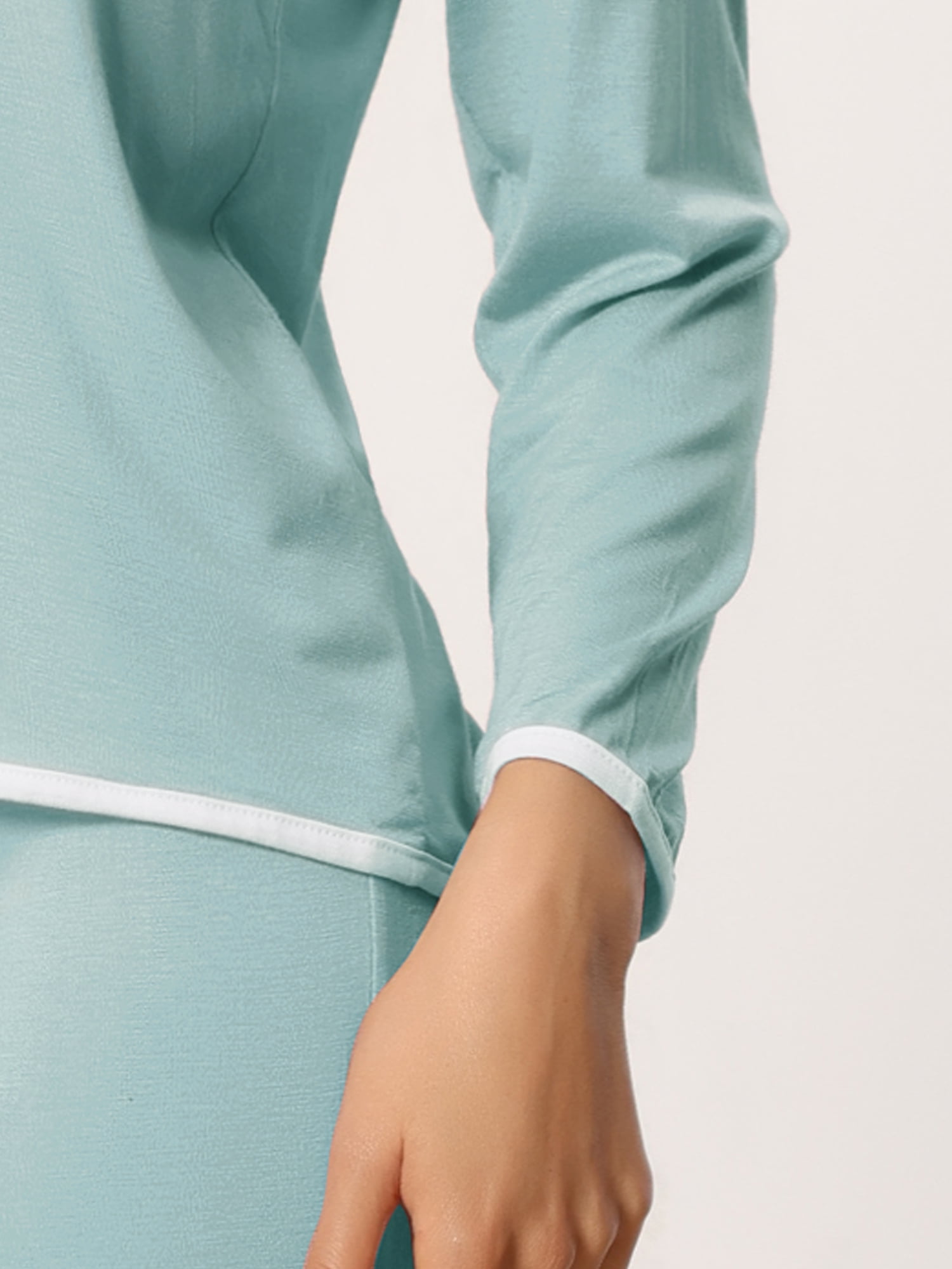 DARING DIVA Women's Long Sleeve Pullover Pajamas Sets XS Light Blue