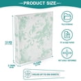 thumbnail image 5 of Mint Green Rabbits 3 Ring Hardcover Binders 1.5in Round Rings for Letter-Size Folder Paper Organizer Pockets for Office Student Recipe, 5 of 9