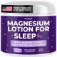 thumbnail image 1 of MONIER Loción de magnesio para dormir - Aplicar en piernas, brazos o pecho - Crema relajante de magnesio con manteca de karité de lavanda y aloe vera - Ingredientes naturales - para niños (4 oz de, 1 of 5