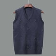 thumbnail image 4 of JIKNTTR Men's Sleeveless Sweater Vest V-Neck Casual Cable Knit Vest Fashion Tops Stylish Sweater Vest, 4 of 7