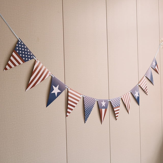Bandera de onda con banderín dorado, suministros para fiestas de cumpleaños, decoración de ambiente, banderín dorado, plateado, rosa y azul