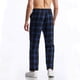 thumbnail image 5 of Pantalones largos para hombre, informales, de moda, con cintura elástica, de tela a cuadros, largos, rectos y elásticos, de poliéster., 5 of 6