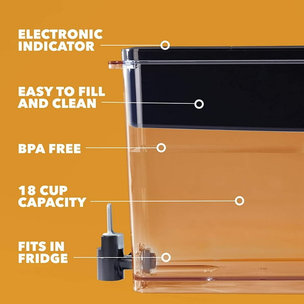 Brita Extra Large 18 Cup Filtered Water Dispenser with 1 Longlast
