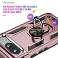 thumbnail image 3 of Compatible with Google Pixel 8A Case Built-in 360 Ring Holder Kickstand, Extreme Protection Military Armor Magnetic Car Dual Layer Protective Heavy Duty Phone Cover For Google Pixel 8A,Rosegold, 3 of 6