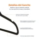 thumbnail image 4 of Ganchos delgados de terciopelo, antideslizantes, paquete de 50 unidades, 4 of 5