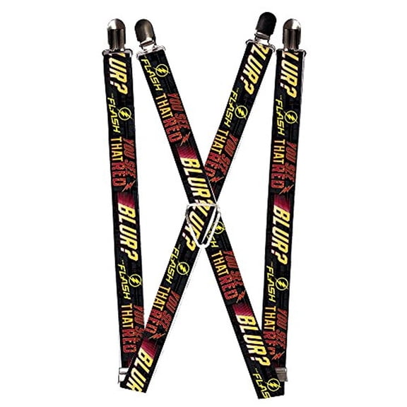 Buckle-Down Unisex-Adults Suspender-The Flash, Multicolor, One Size
