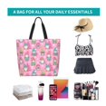 thumbnail image 6 of Honeii pink Holiday Joy Print Tote Bag for Women, Foldable Tote Bag Large Shoulder Bag Top Handle Handbag for Travel, Work, 6 of 8