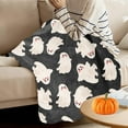 thumbnail image 5 of Xuniizn Halloween Throw Blanket Throw Size Cozy Fleece Blanket - 300GSM Ultra Soft Microfiber Printed Blanket for Halloween Decor, Halloween Gifts for Kids & Adults, 5 of 7
