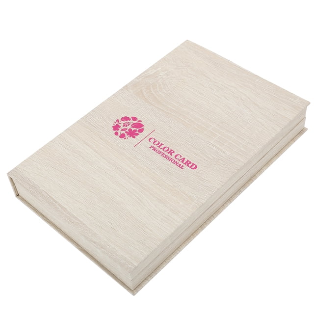 Color Card Book, Real Wood 180 Colors Nail Tip Display Book, Nail Art Display Book, For Home Salon Manicure Store
