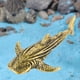 thumbnail image 1 of Decoración de tiburones de tiburón de estilo vintage decoración de tiburones decorativos adornos de animales de mar mini estatua de pescado marino, 1 of 8