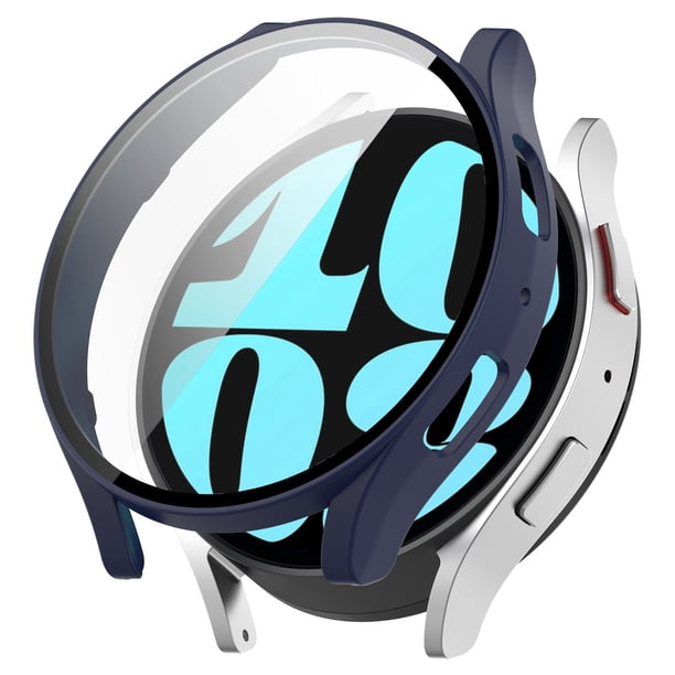 【40mm】PC duradero con protector de pantalla de vidrio templado integrado para Watch 6