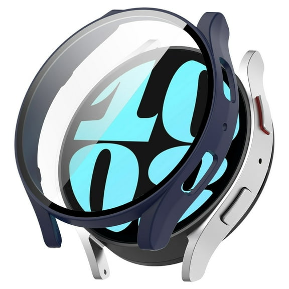 ã40mmãDurable PC Case with Integrated Tempered Glass Screen Protector for Samsung Watch 6 Enhanced Protection Fit High clarity Display Easy Installation
