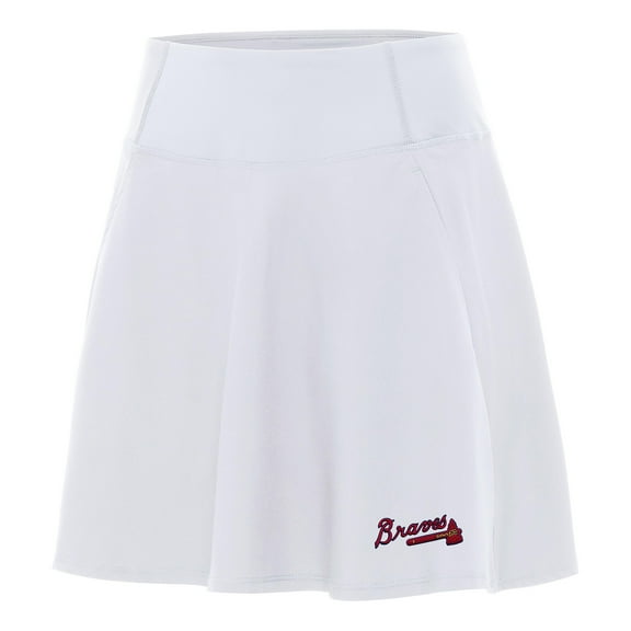 Women's Antigua White Atlanta Braves Chip Skort