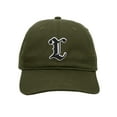 thumbnail image 2 of Daxton Old English 3D Alphabet Letters Numbers Initial Baseball Dad Hat - Olive, Letter L, 2 of 2