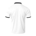 thumbnail image 3 of Homeyce Short Sleeve Polo Shirts for Men Contrast Collared Button Down Shirts Casual Basic Lightweight Polo Sweater Solid Color Short Sleeve Golf Shirts,White 2XL, 3 of 4