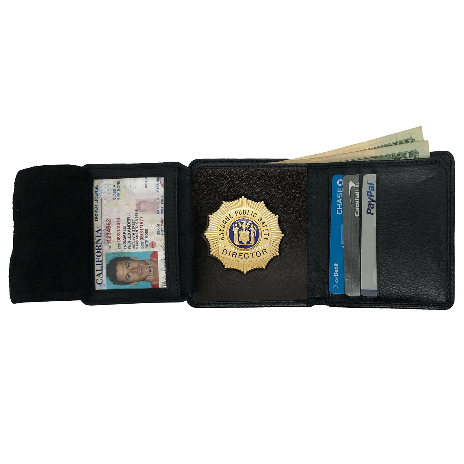 Genuine Leather ID Badge Holder, Badge Wallet
