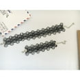 thumbnail image 3 of Ensemble Ras-du-Cou Dentelle Collier Noir et Bracelet pour Femmes Tenue Quotidienne 2 Pcs, 3 of 7