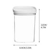 thumbnail image 2 of Sealed Kitchen Storage Jar, Clear Airtight Container for Grains Spices Snacks, Plastic Food Grade Pantry Organizer with Locking Lid, Stackable Dry Food Storage Box, 2 of 2
