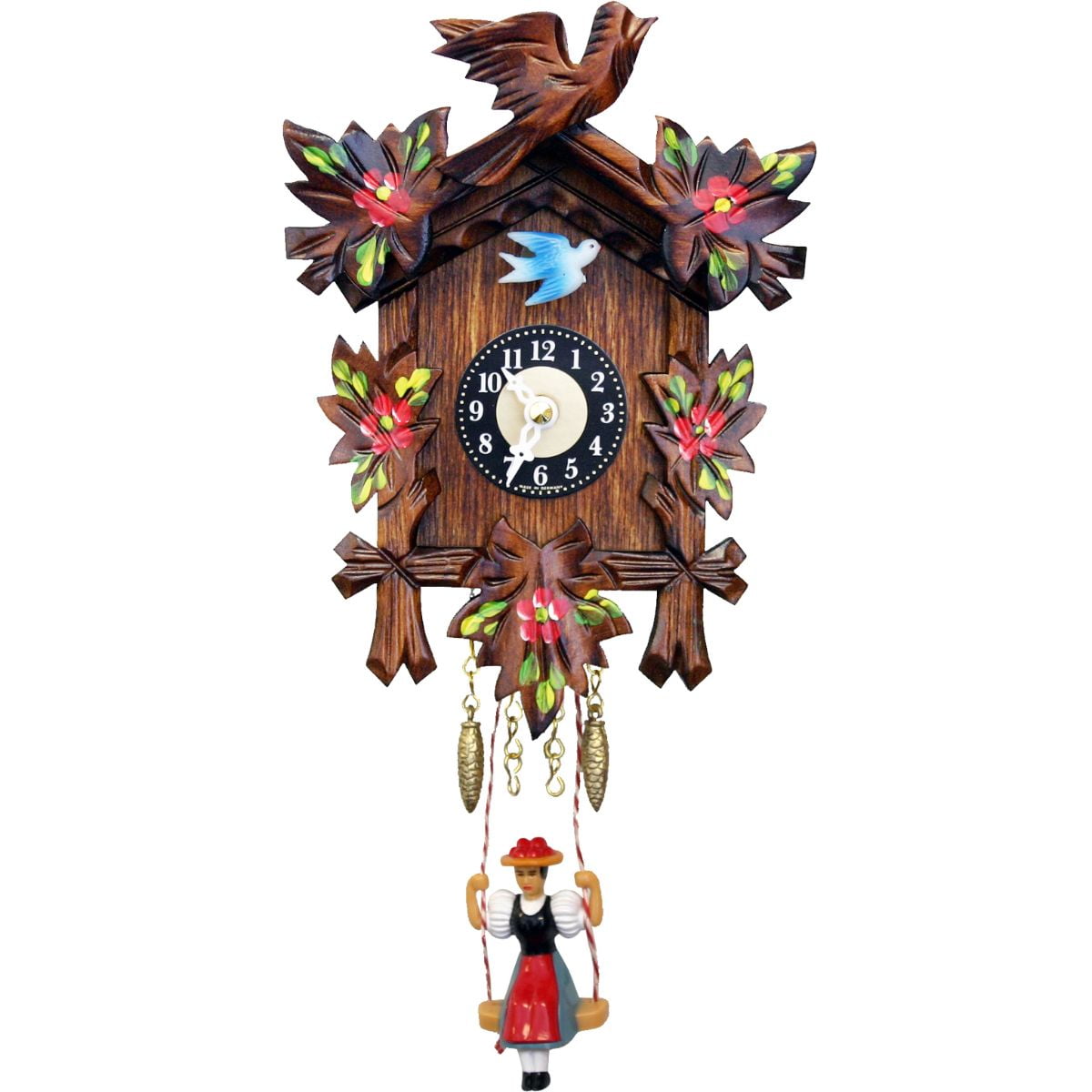 Alexander Taron 6.75" Engstler BatteryOperated Mini Cuckoo Wall Clock
