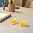 thumbnail image 3 of ELAYARD 12Pcs Circle Cymbal Felt Yellow for Drum Set Replacement Parts Protection and Stability, 3 of 8