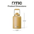 thumbnail image 4 of RTIC One Gallon Ceramic Lined Insulated Outback Water Bottle Jug, Leak Proof, Harvest, 4 of 8