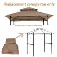 thumbnail image 4 of Faitaliicy 8x5Ft Grill Gazebo Replacement Canopy Roof Double Tiered BBQ Tent Cover Outdoor Grill Shelter Canopy Top With Rainproof Fabric For Backyard Park,Without Metal And Other Structures, 4 of 8