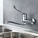 thumbnail image 4 of Bari - Grifo Monomando para Lavabo con Mango Médico, Grifo de Baño PMR, Cromo, Plata, 4 of 5