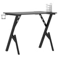 thumbnail image 3 of vidaXL Gaming Desk with Y Shape Legs Black 90x60x75 cm, 3 of 5
