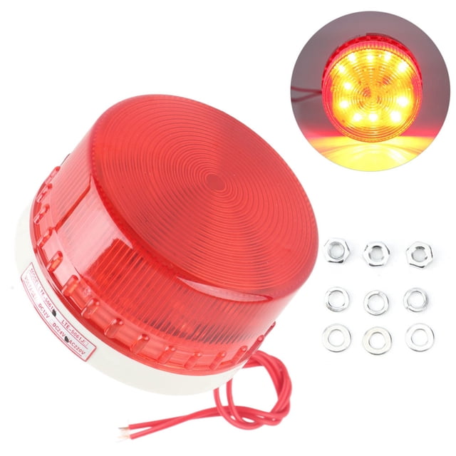 LTE‑5061 Mini baliza LED Luz de advertencia Estroboscópica Dispositivo de flash de señal en espiral fija AC220V