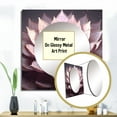 thumbnail image 3 of Designart "Blooming Magical Pink Lotus Ethereal Blossom III" Lotus Pink Large Square Mirror - Square Bedroom Mirror Printed Wall Decor - Modern Square Printed Wall Mirror Art, 3 of 5