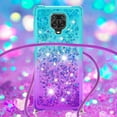 thumbnail image 4 of Funda para Xiaomi Redmi Note 9S/Redmi Note 9 PRO Brillantina Líquida Divertida Reluciente y con Cristales en Movimiento Cuerpo Cruzado con Cordón Ajustable, 4 of 5