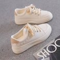 thumbnail image 5 of Zapatos blancos de mujer para otoño, zapatillas deportivas informales de cuero para mujer, zapatillas coreanas con tacón de aguja, 5 of 5