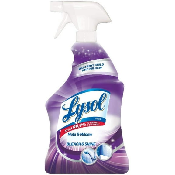 4 Pack - Lysol Mildew Remover Spray with Bleach, 32 oz