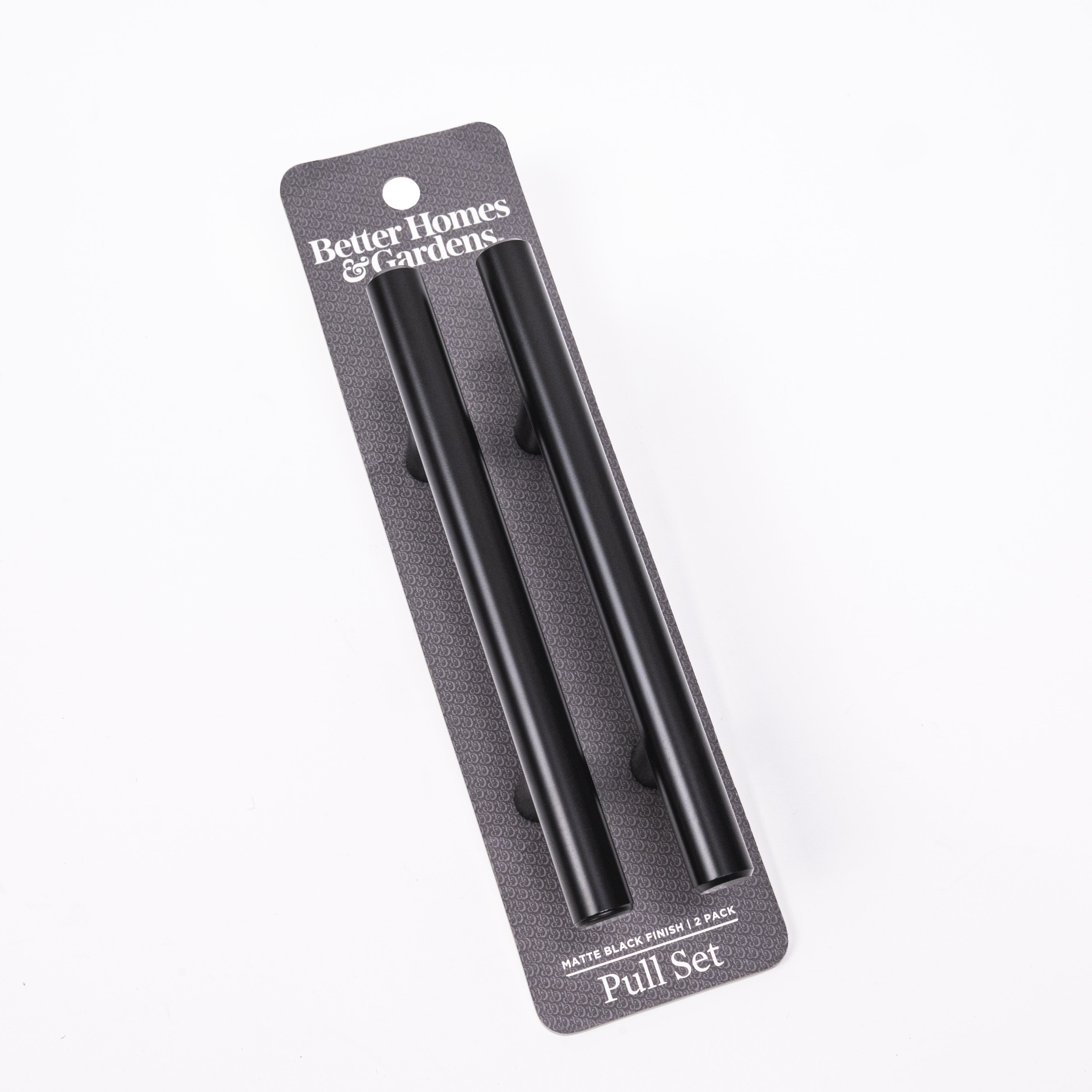Better Homes & Gardens 3" (76mm) Center-to-Center Bar Pull, Matte Black, 2 Pack